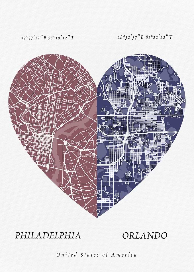 Philadelphia and Orlando