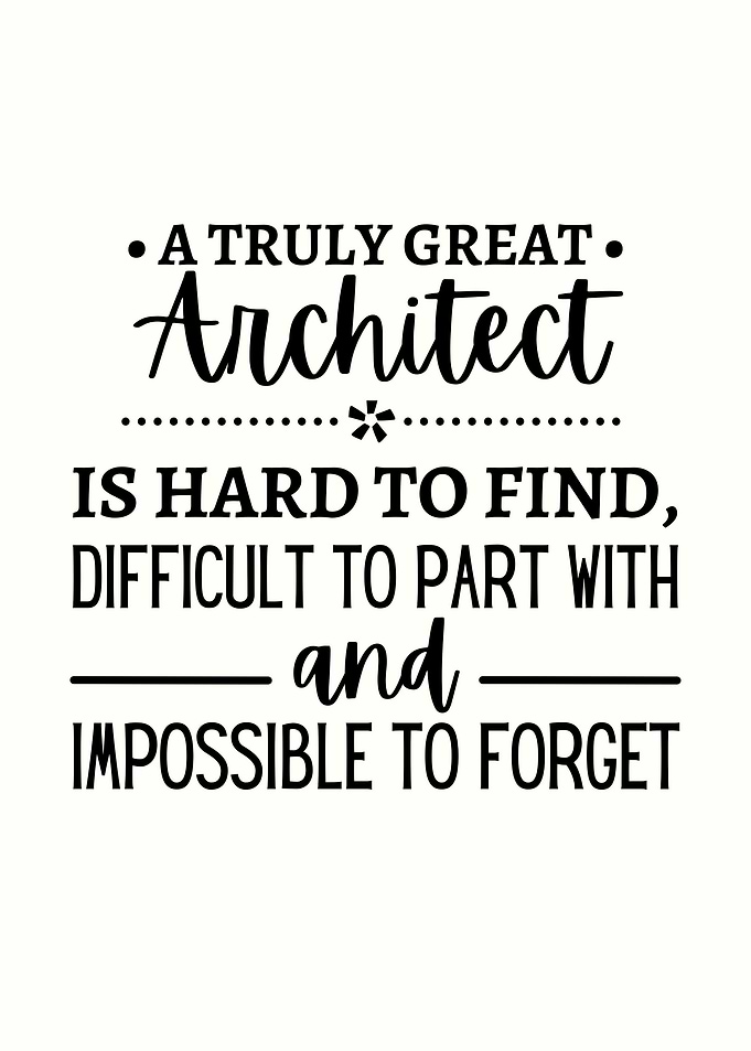 architect appreciation