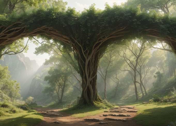 Natural archway