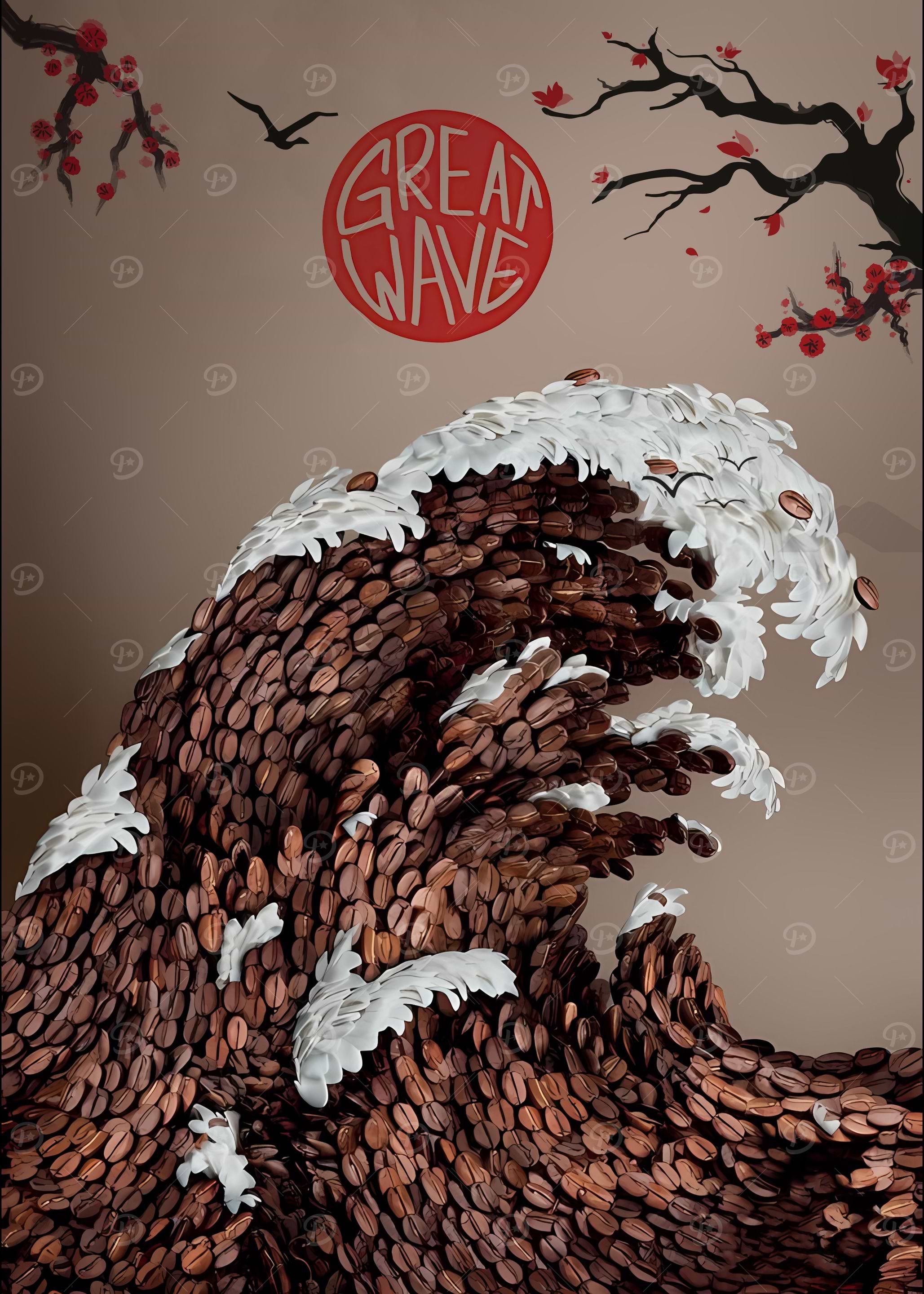 Coffee The Great Wave