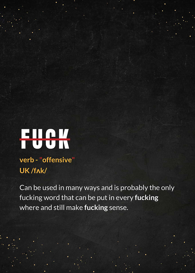 FUCK DEFINITION TEXT ART