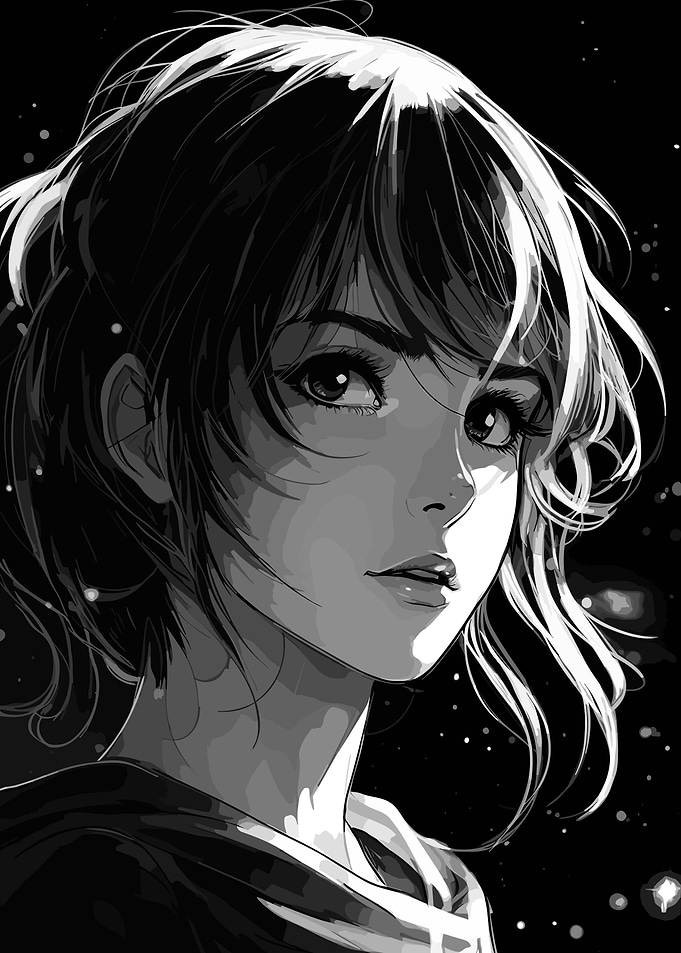 Serious Anime Girl