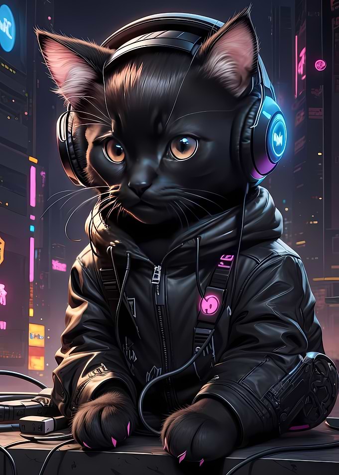 Cyberpunk Cat