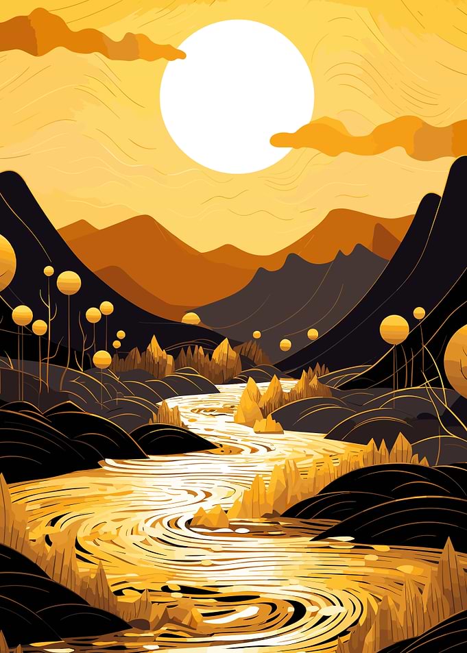 Gold Lansdscape
