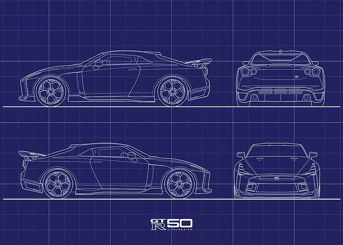 Nissan GTR Blueprint