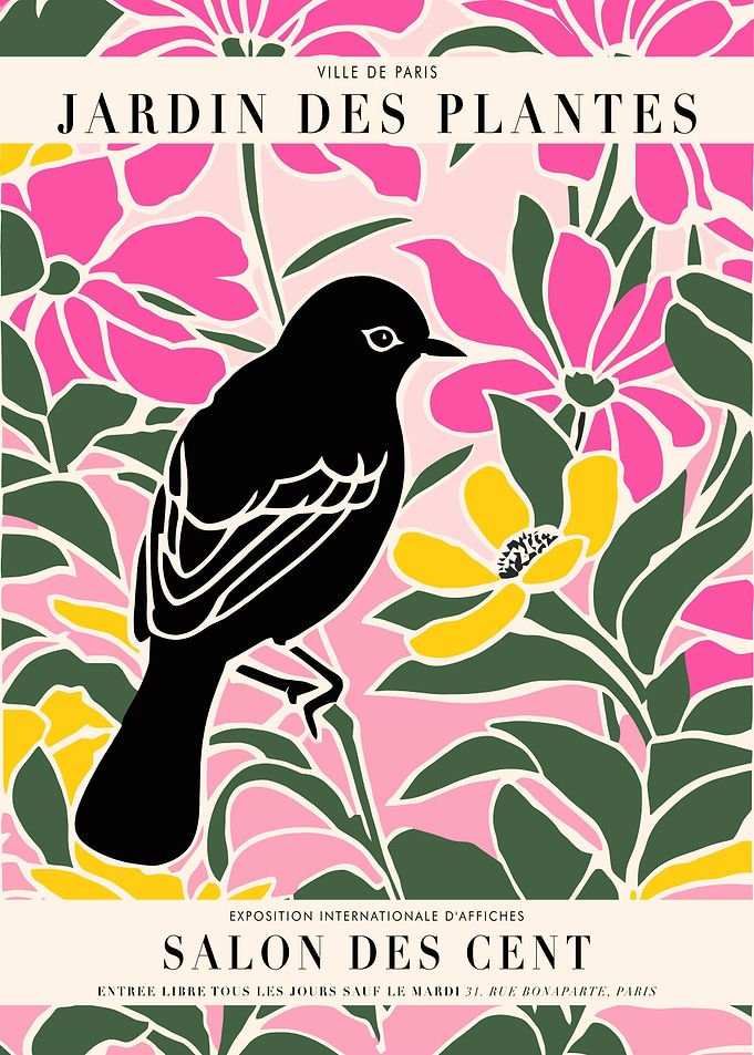 Jardin des Plantes Poster