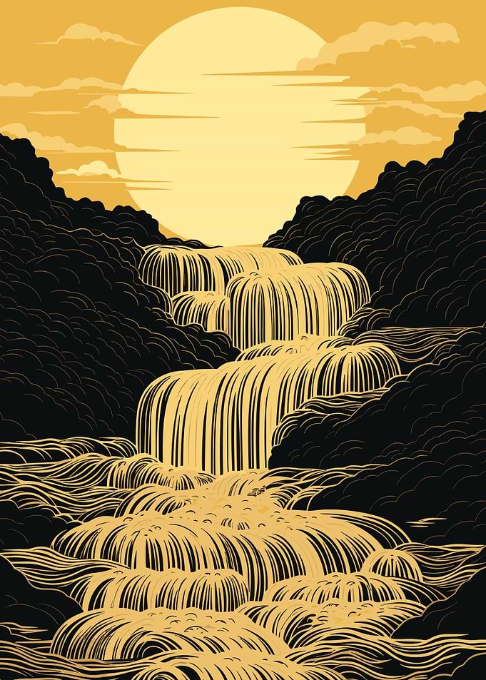 Golden Waterfall