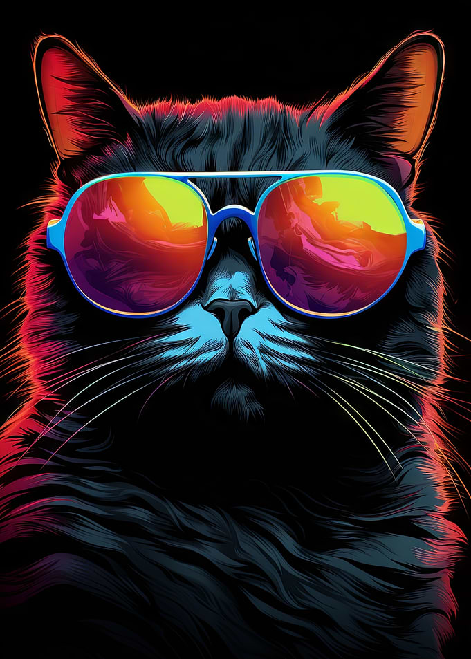 The Hype Pop Art Cat