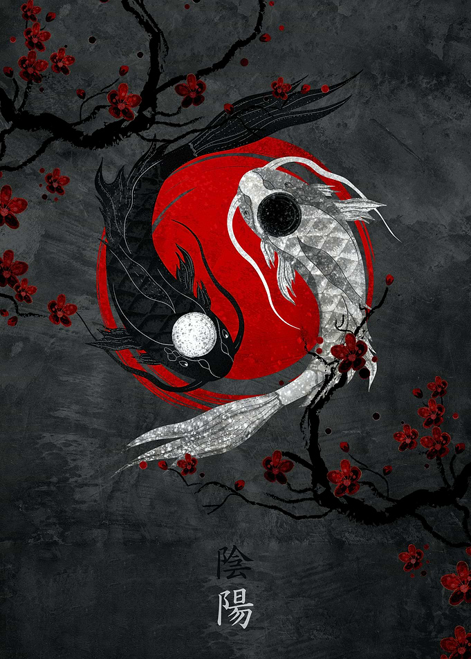 Koi Fish Yin Yang