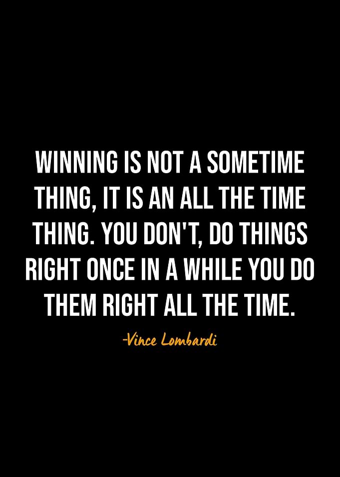 Vince Lombardi quotes