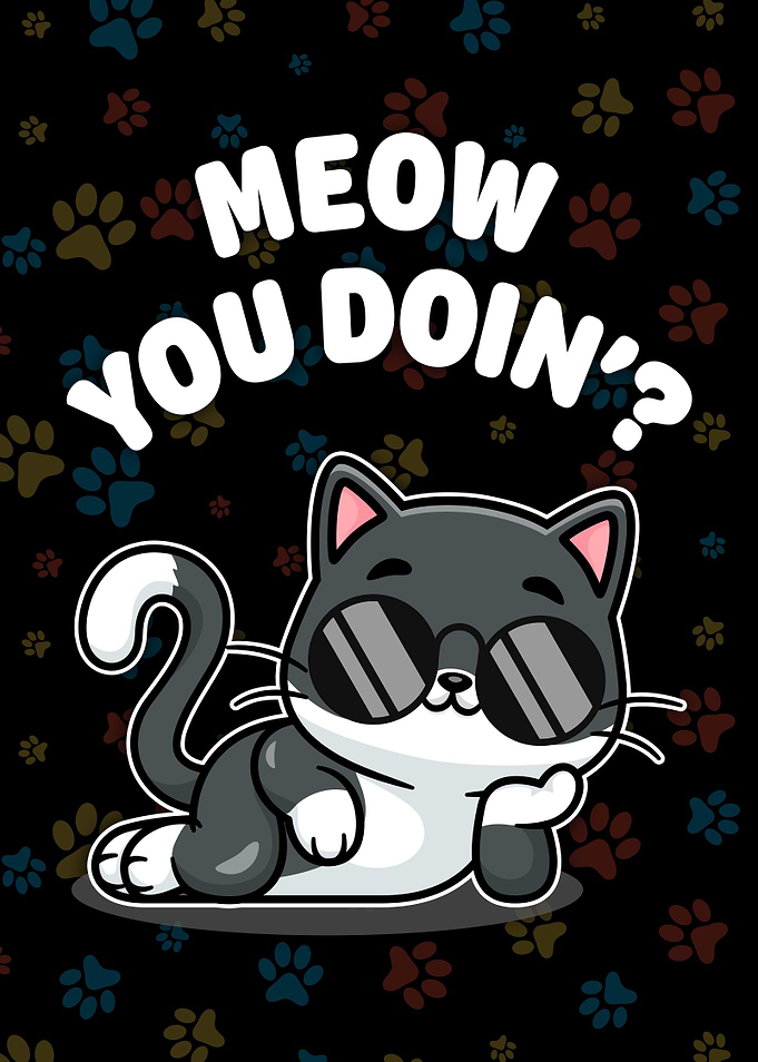 Meow You Doing Funny Cat
