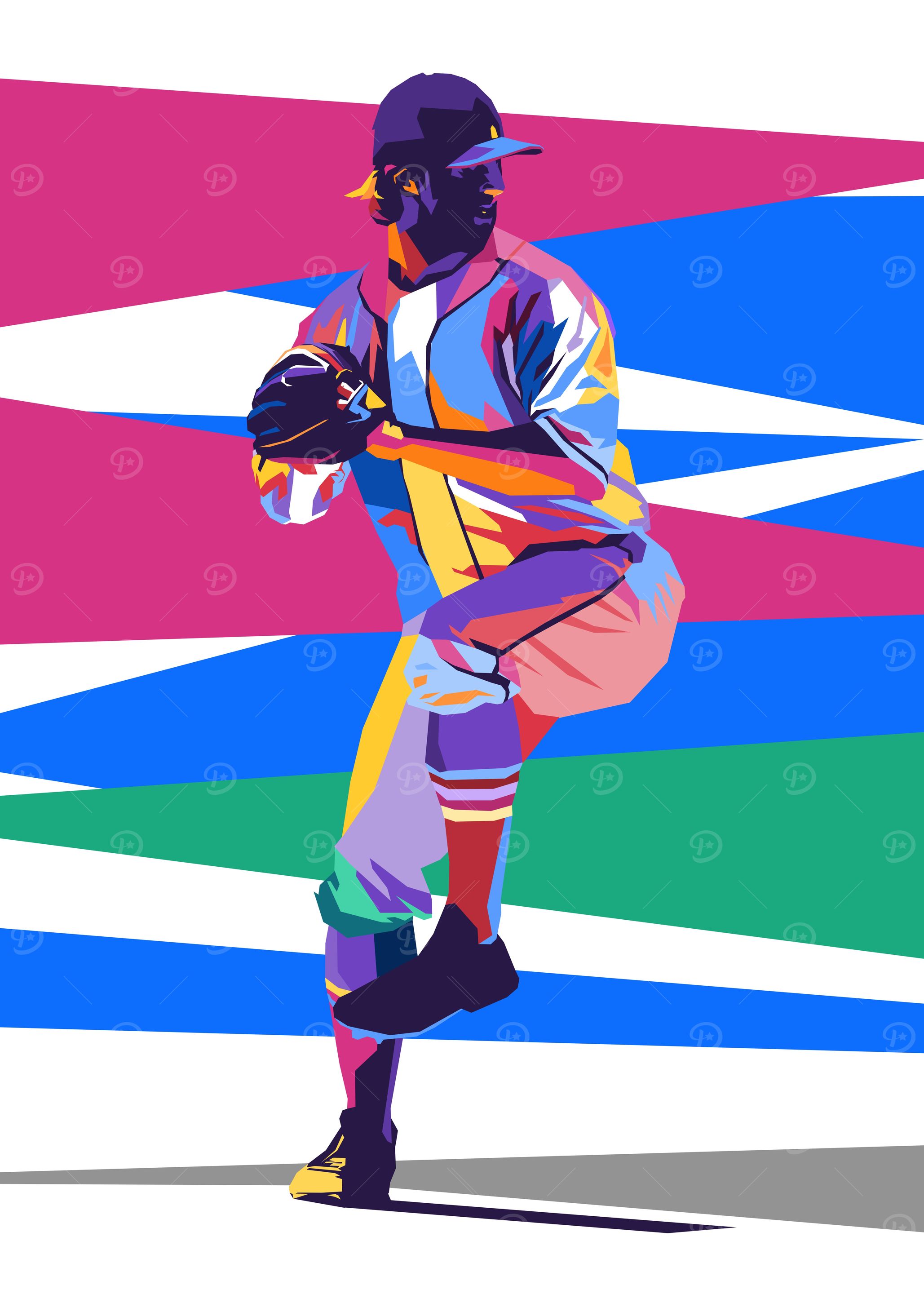 Baseball Pop Art