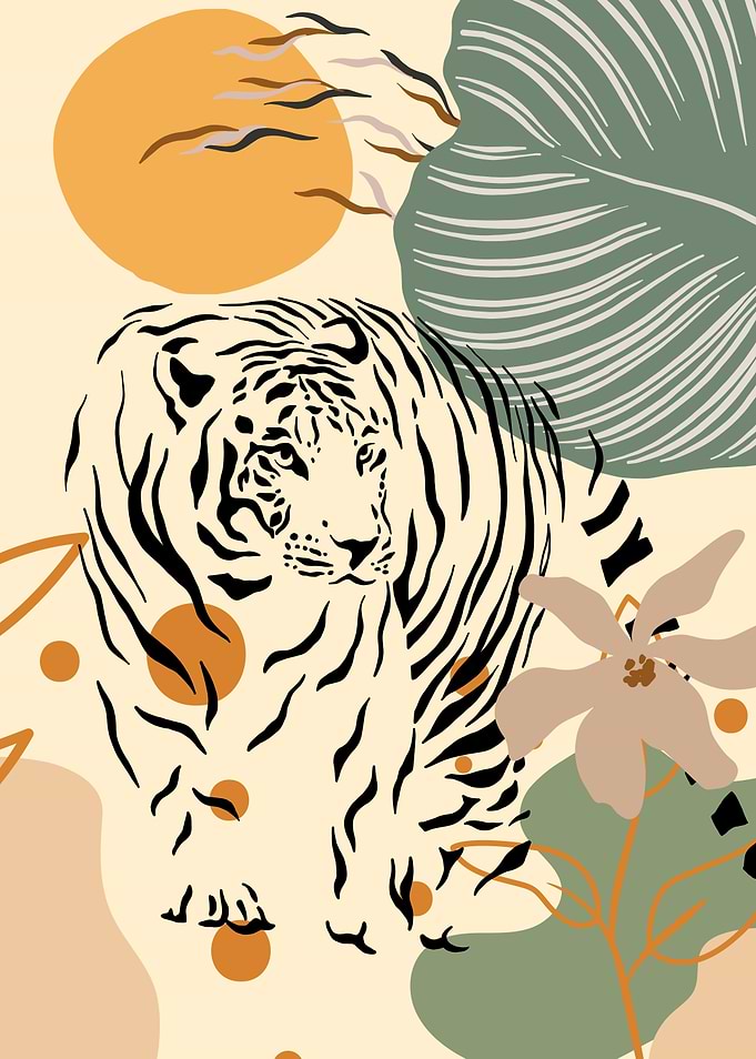 Tiger Boho style
