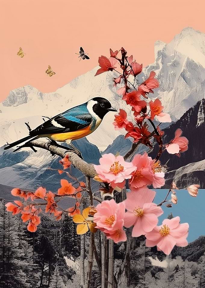 Sakura Blue Bird