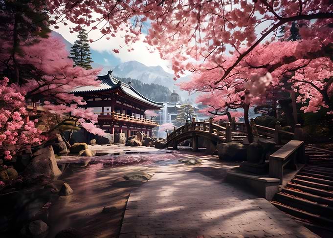 Ancient Japanese temple