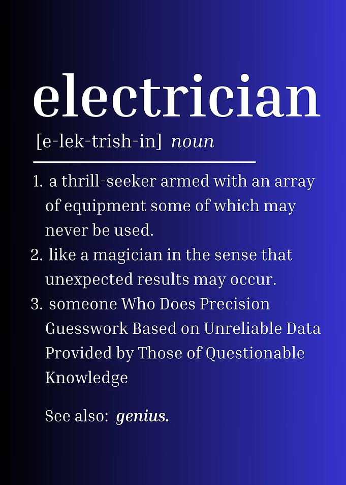 funny electrician