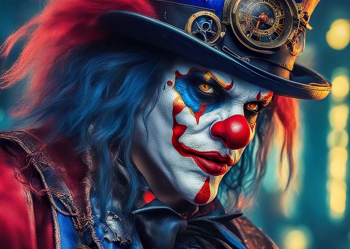 Pensive clown