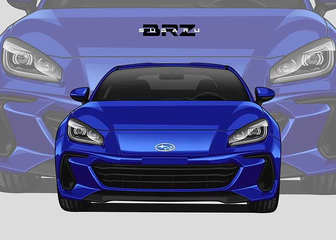 subaru brz blue