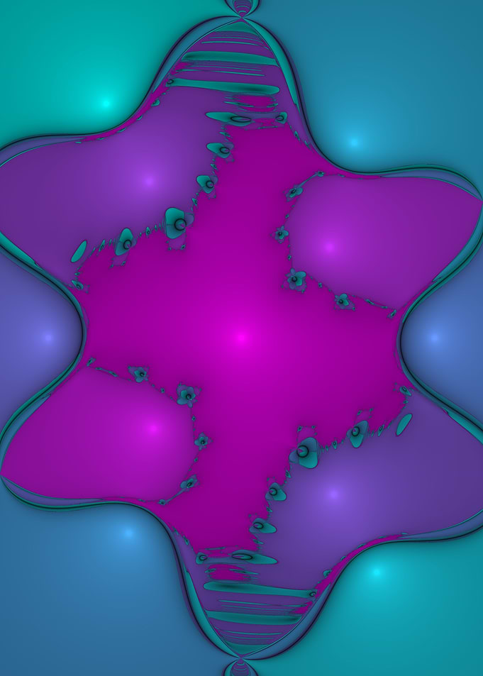 cyan flowers