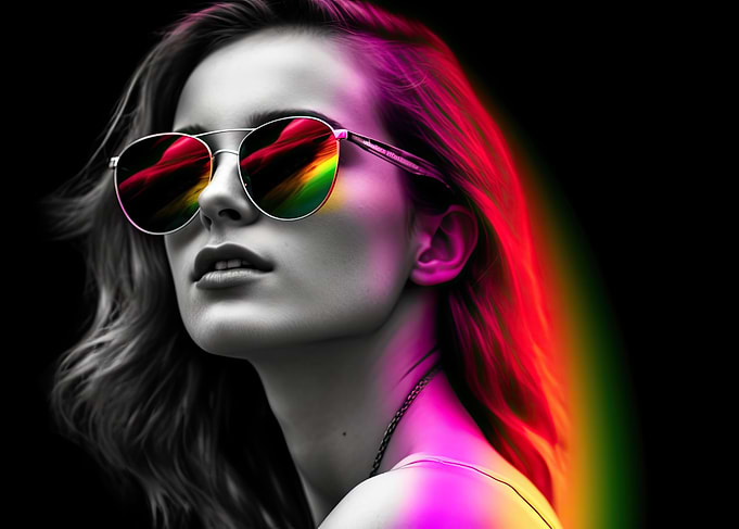 Colorful Women Rainbow