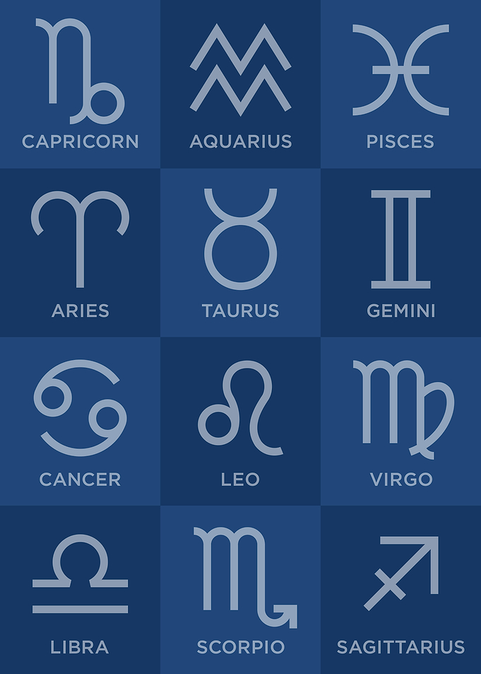 Zodiac Signs Abstract Pop