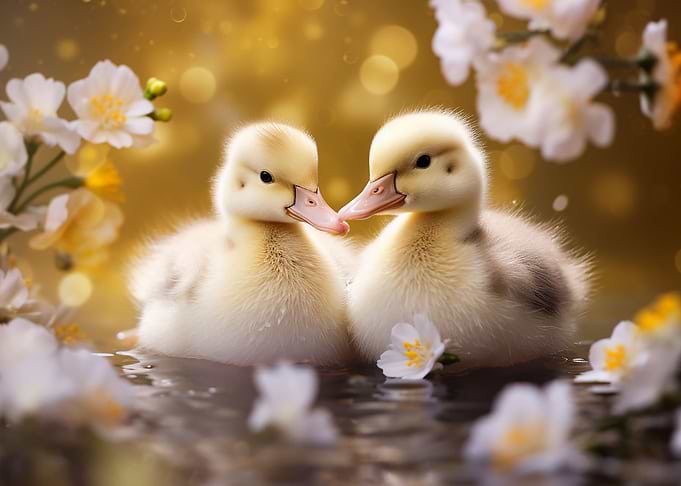 cute baby duck