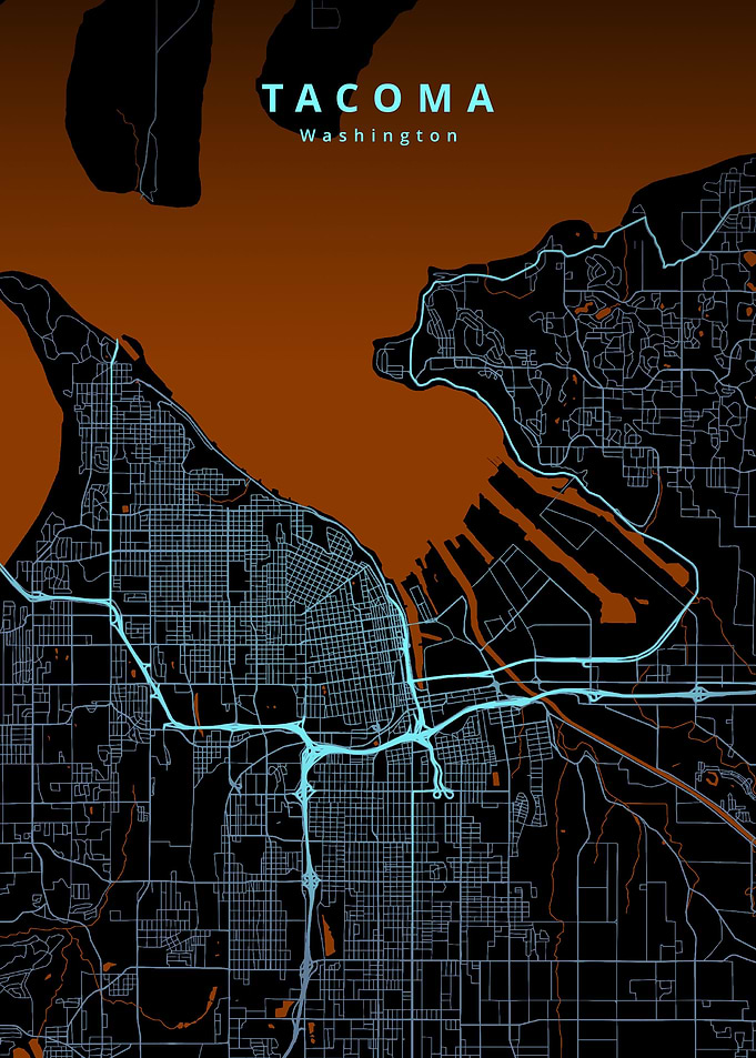 Tacoma Washington Map