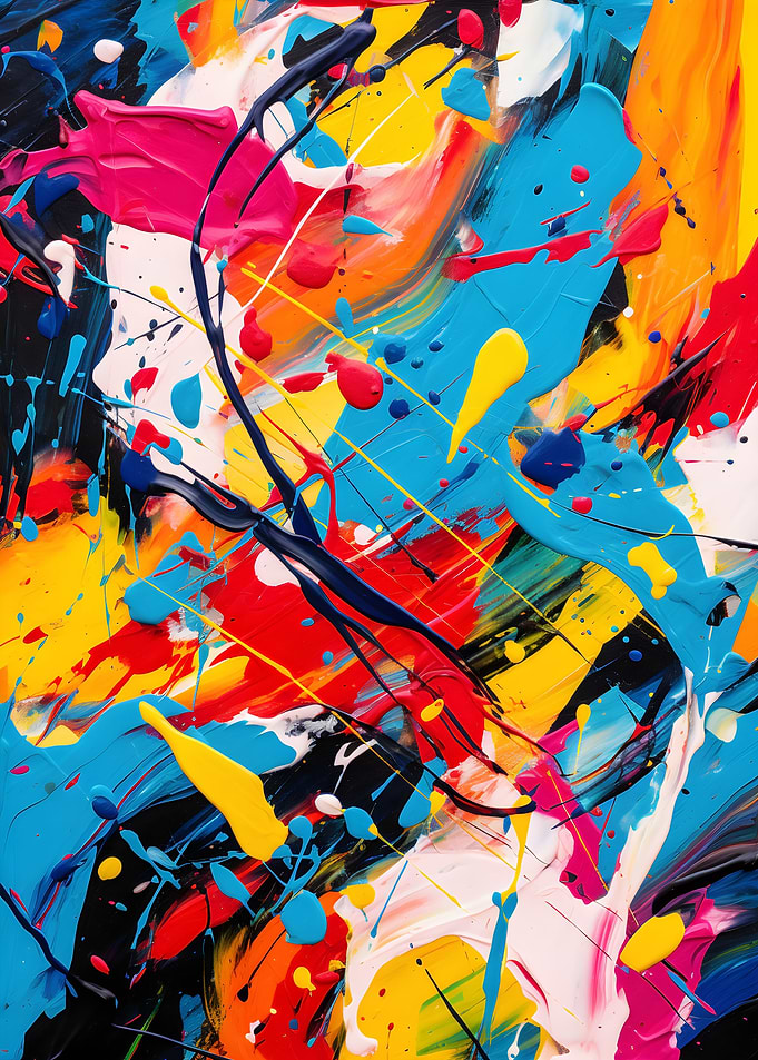 Colorful abstract painting