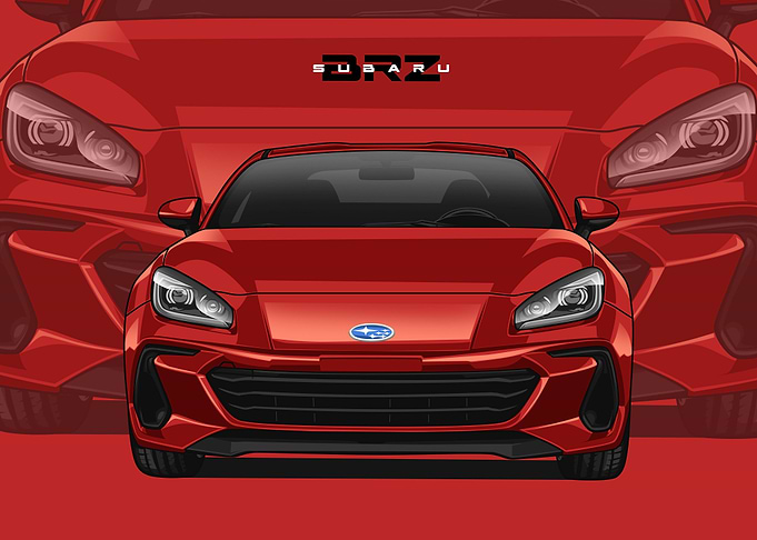 subaru brz red