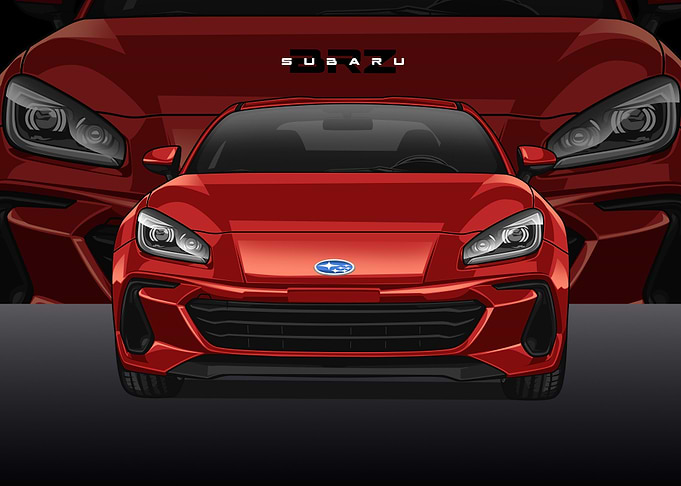 subaru brz red