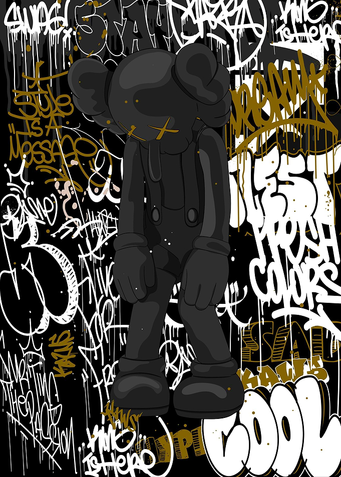 Kaws abstract Background
