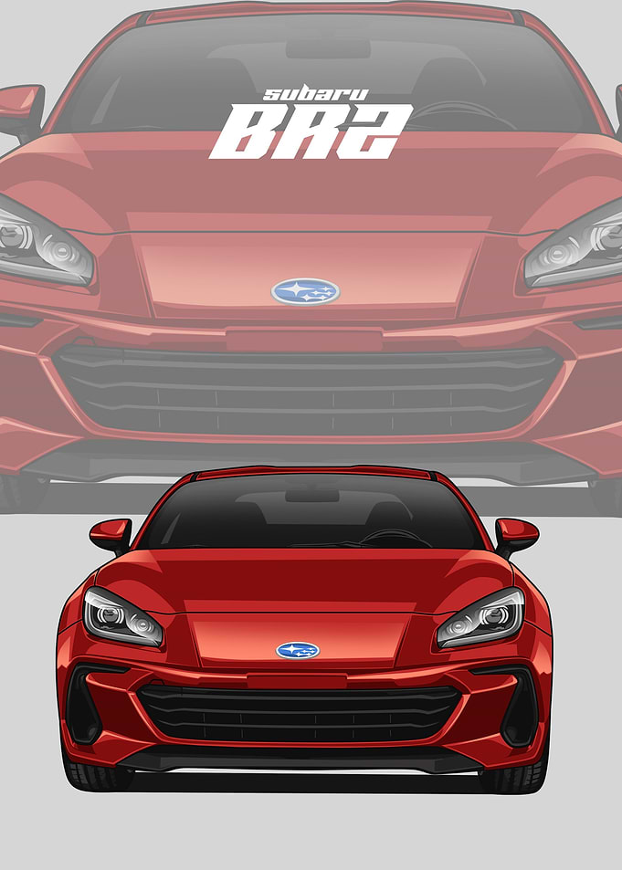 subaru brz red