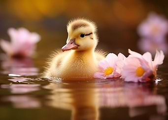 cute baby duck