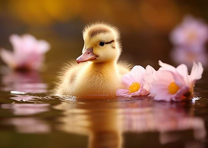 cute baby duck