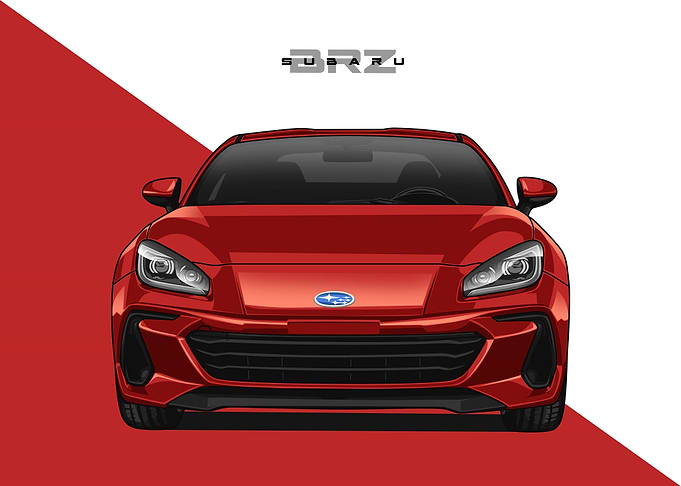 subaru brz red