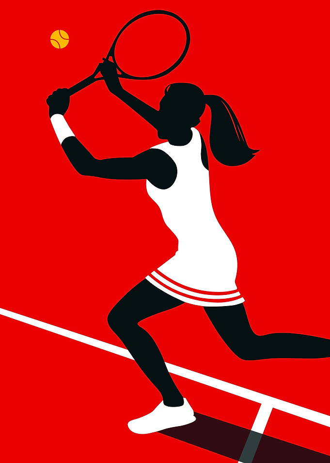 Minimalist Tennis art
