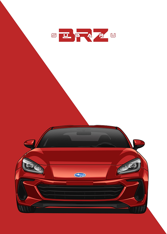 subaru brz red