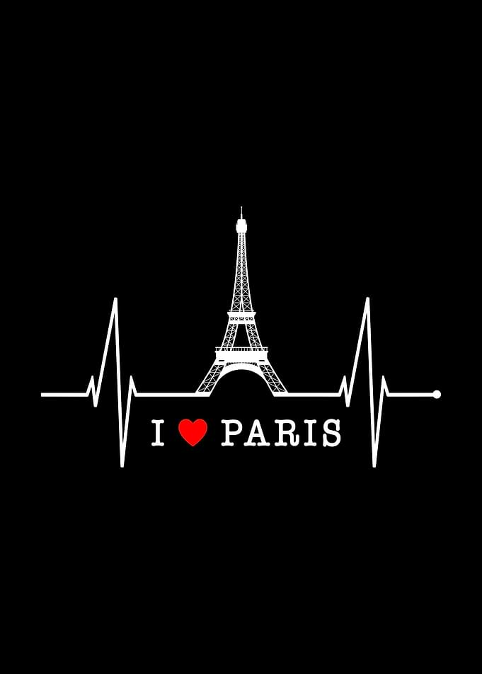 Paris Skyline Heartbeat
