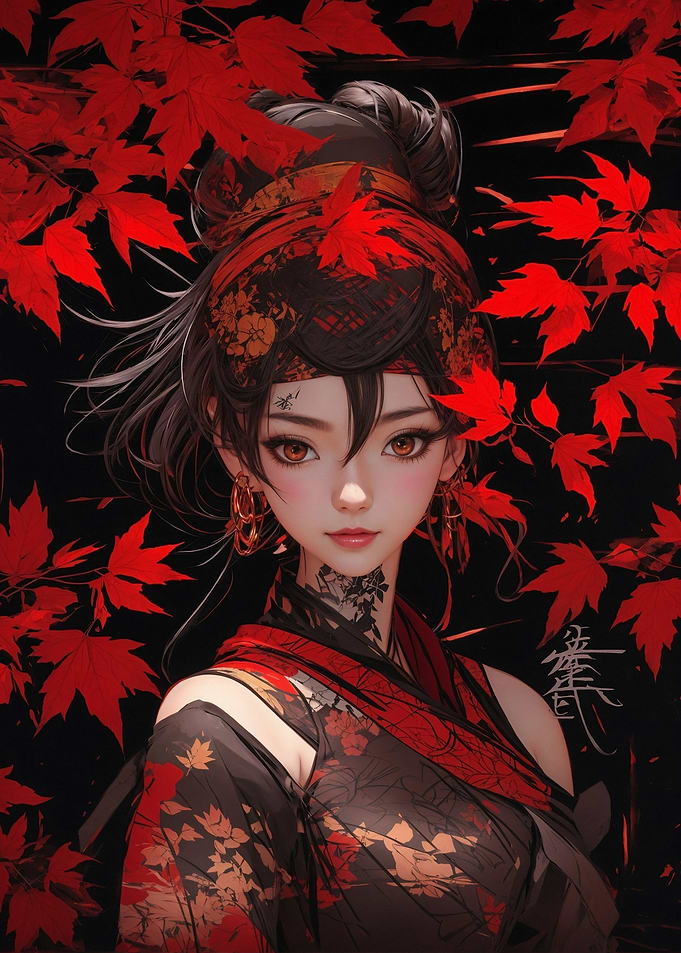 Japanese Autumn Women