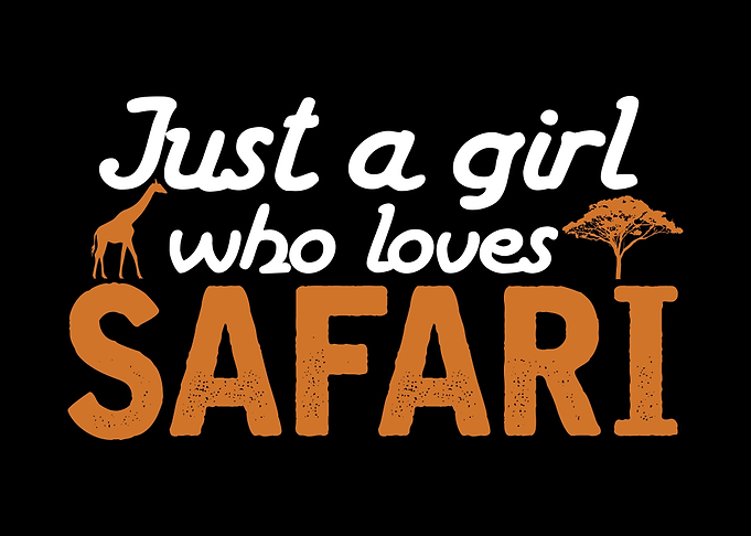 African Safari Girl Love