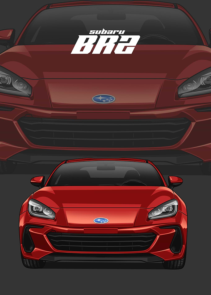 subaru brz red