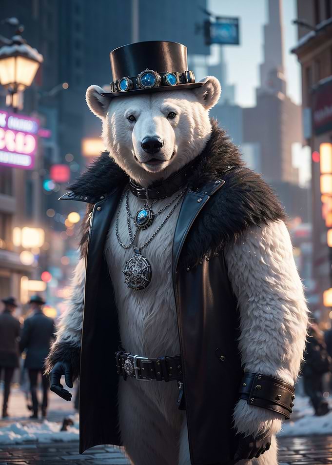 Steampunk Polar Bear