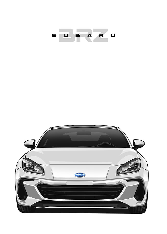 subaru brz white