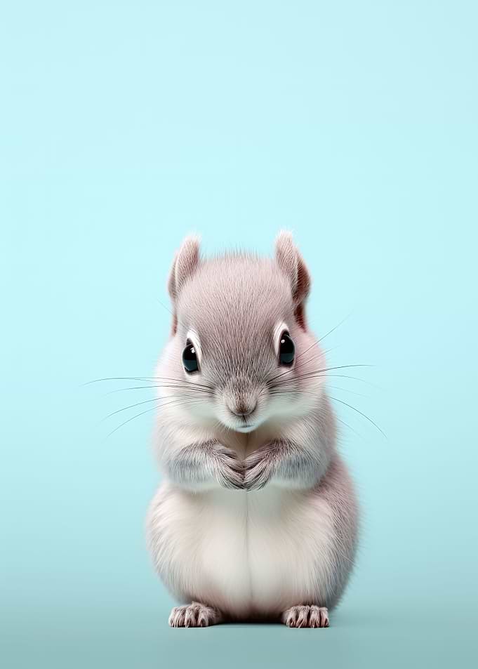 Baby Squirrel Portrait