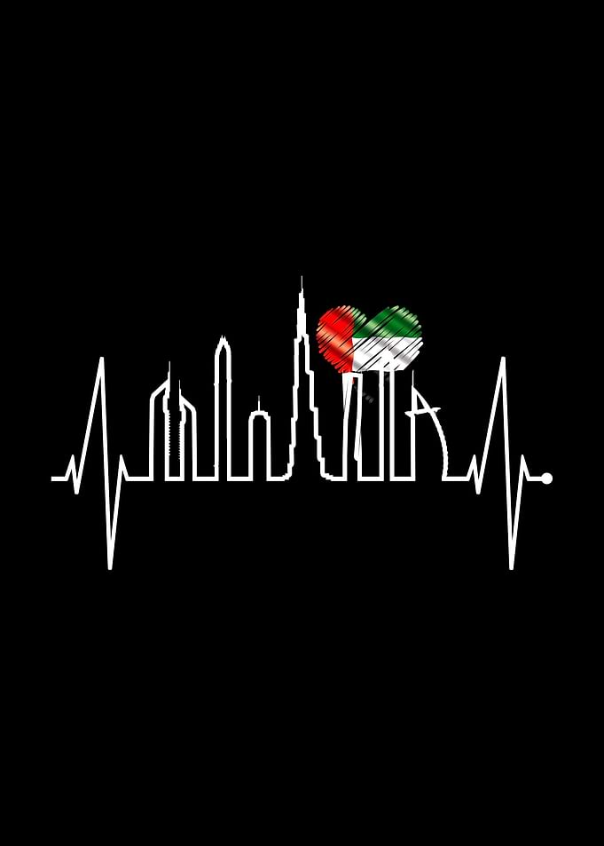 Dubai Skyline Heartbeat