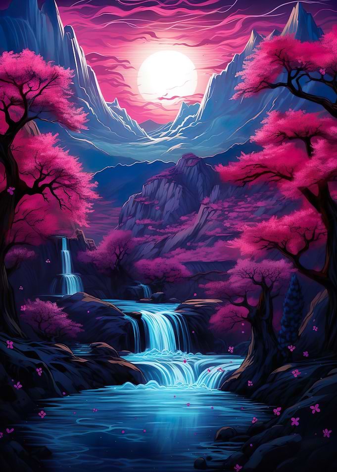 Cherry Blossom Japan Art