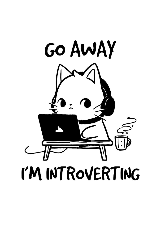 Go away Funny Cat Quote