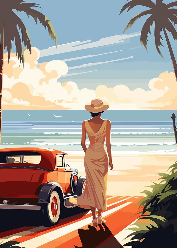 Art Deco Beach Vacation
