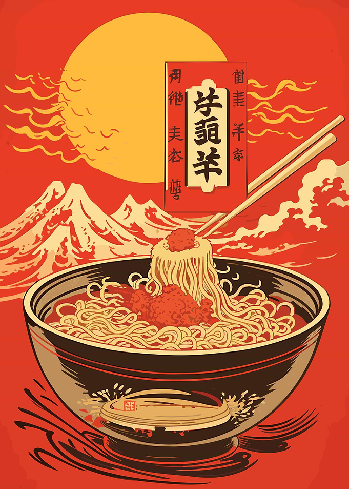 ramen bowl art