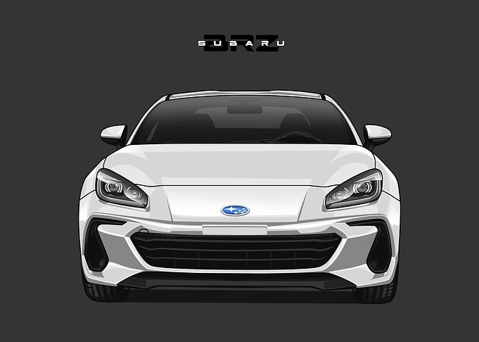 subaru brz white